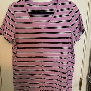 Talbots Pink Fitted Short Sleeve T-Shirt